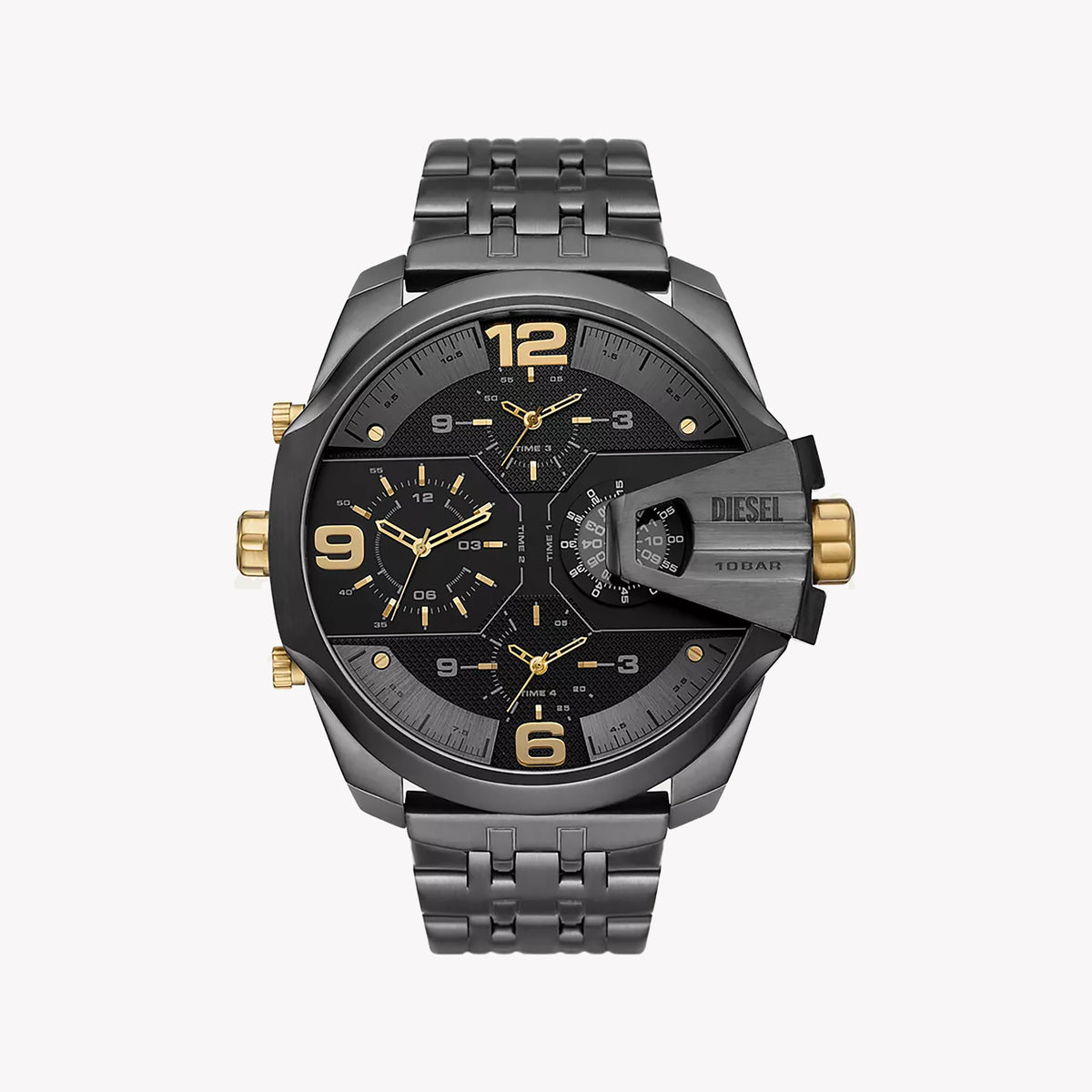 DIESEL DZ7467 BOLD TIMEPIECE - BLACK STAINLESS STEEL MEN'S WATCH WITH STRIKING AESTHETIC
