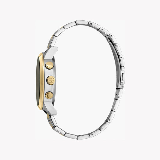 ESPRIT ELEGANT TIMEPIECE - MEN'S SILVER & GOLD STAINLESS STEEL WATCH WITH BLACK DIAL-i-Watch-2