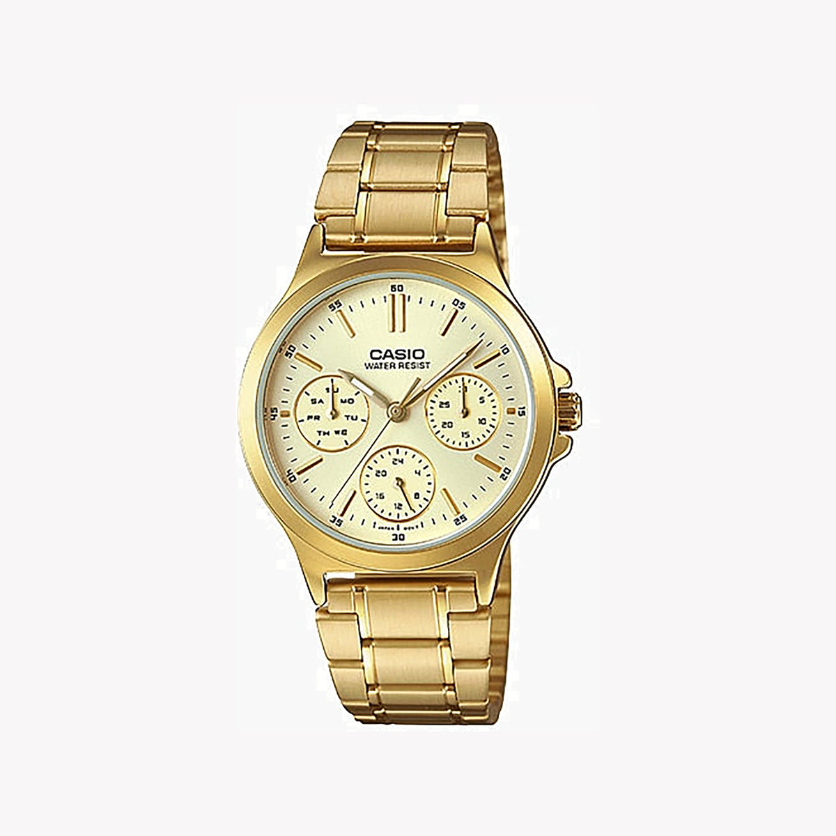 CASIO LTP-V300G-9AUDF SPORTY ELEGANCE - VERSATILE WOMEN'S WATCH WITH GOLD FINISH & DAY DISPLAY