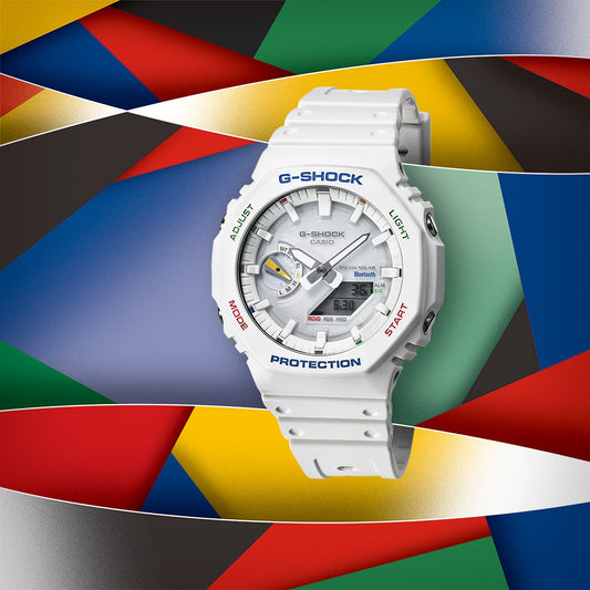 CASIO G-SHOCK GA-B2100FC-7ADR - VIBRANT ADVENTURER MEN'S WATCH with White Resin Band and Rugged Style-i-Watch-2