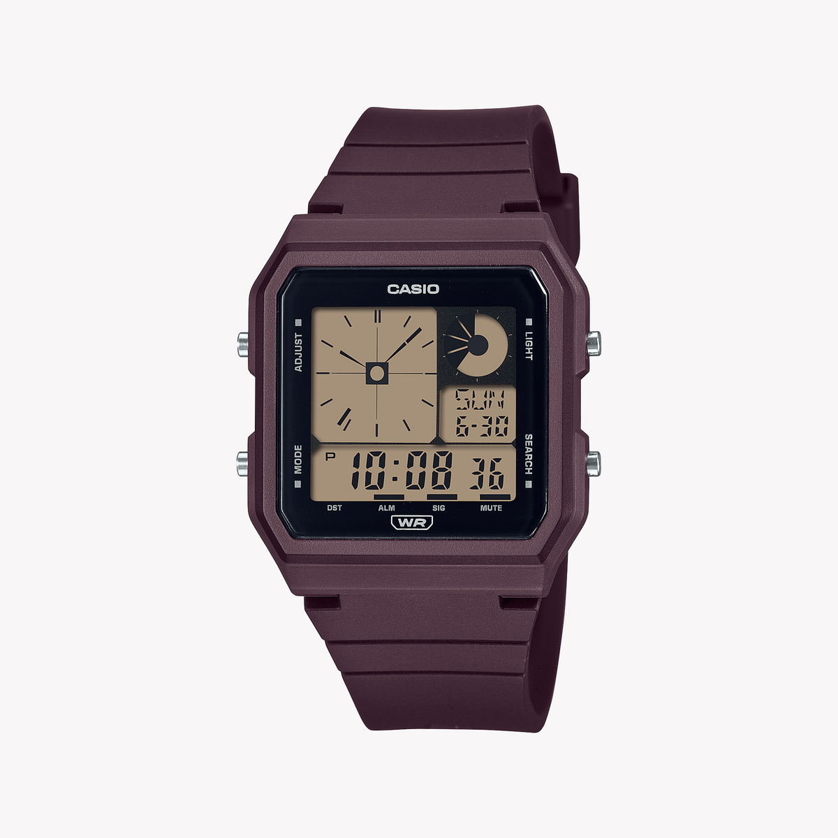 CASIO LF-20W-5ADF ADVENTURE-READY - ROBUST BROWN RESIN WATCH FOR ACTIVE LIFESTYLES