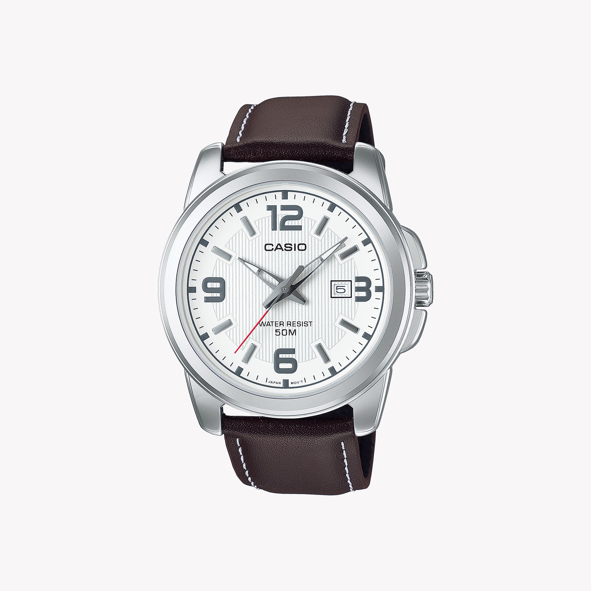 MTP-1314PL-7AVEF ELEGANT VERSATILITY - MEN'S CLASSIC TIMEPIECE WITH LEATHER & FABRIC STRAP