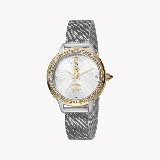JUST CAVALLI Women's Watch with Silver Stainless Steel Case and Silver Stainless Steel Band-i-Watch-2
