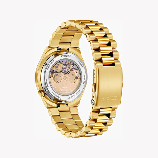 CITIZEN NJ0153-82X - BOLD DISTINCTION AUTOMATIC TIMEPIECE FOR MEN - STRIKING RED DIAL & GOLD CASE-i-Watch-2