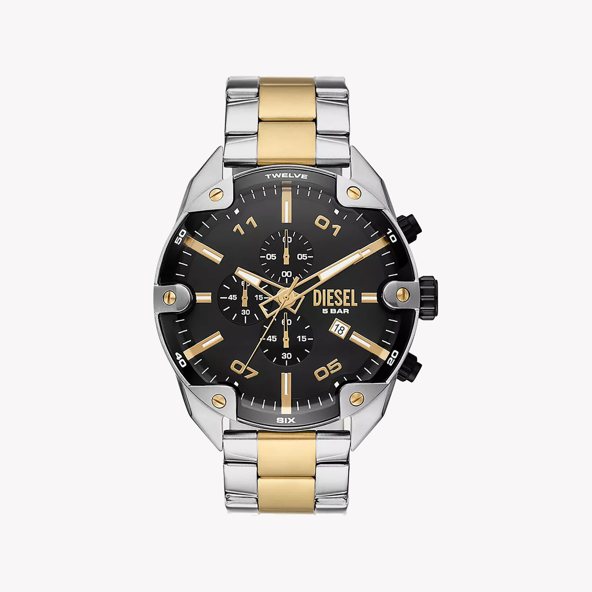 DIESEL DZ4627 BOLD PRESENCE - COMMANDING MEN'S TIMEPIECE WITH STRIKING BLACK DIAL
