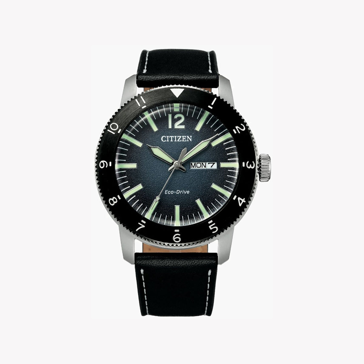 CITIZEN AW0077-19L MODERN MAN'S TIMEPIECE - BLACK & GREEN STYLISH WATER-RESISTANT WATCH