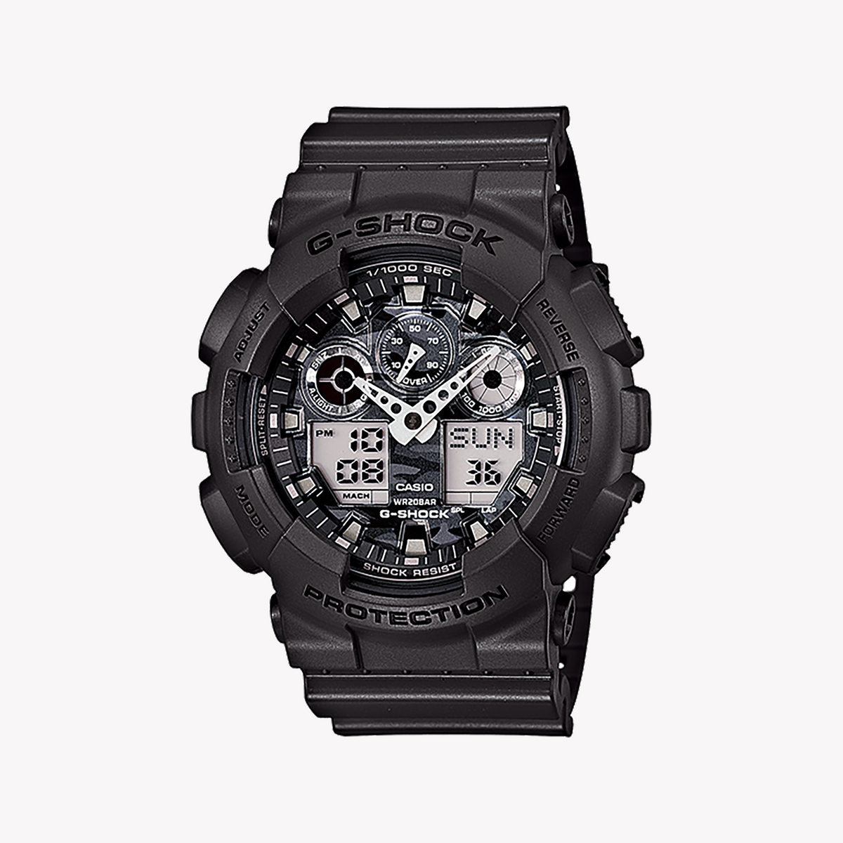 CASIO G-SHOCK GA-100CF-8A SPORTY EDGE - RUGGED BROWN CAMO MEN'S WATCH