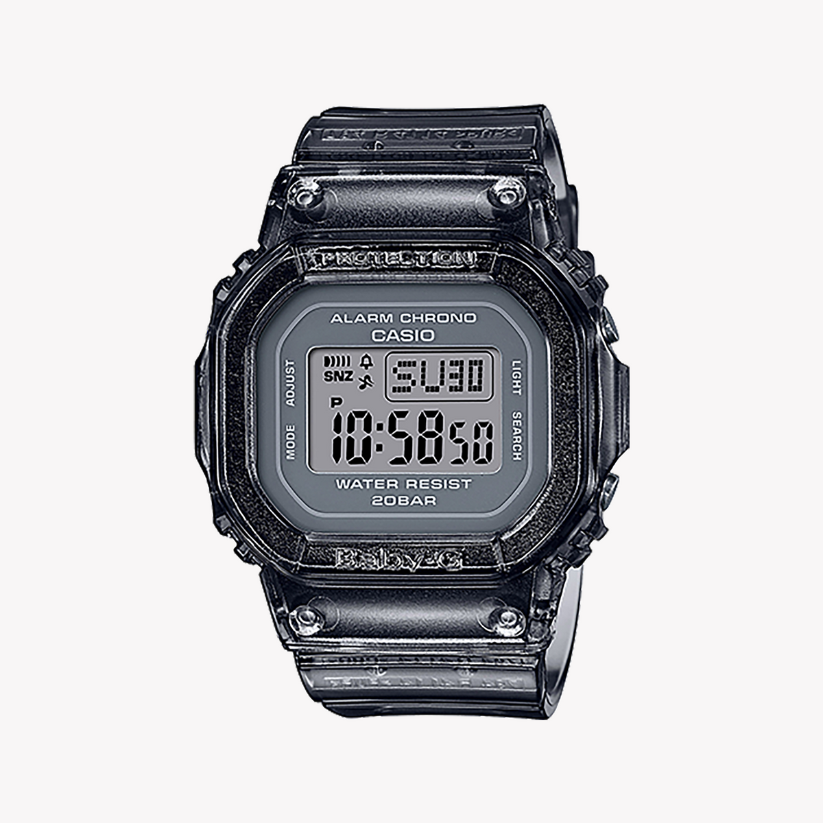 CASIO BABY-G BGD-560S-8DR - STRIKING GRAY ADVENTURER Women's Watch with sporty style and sleek digital dial