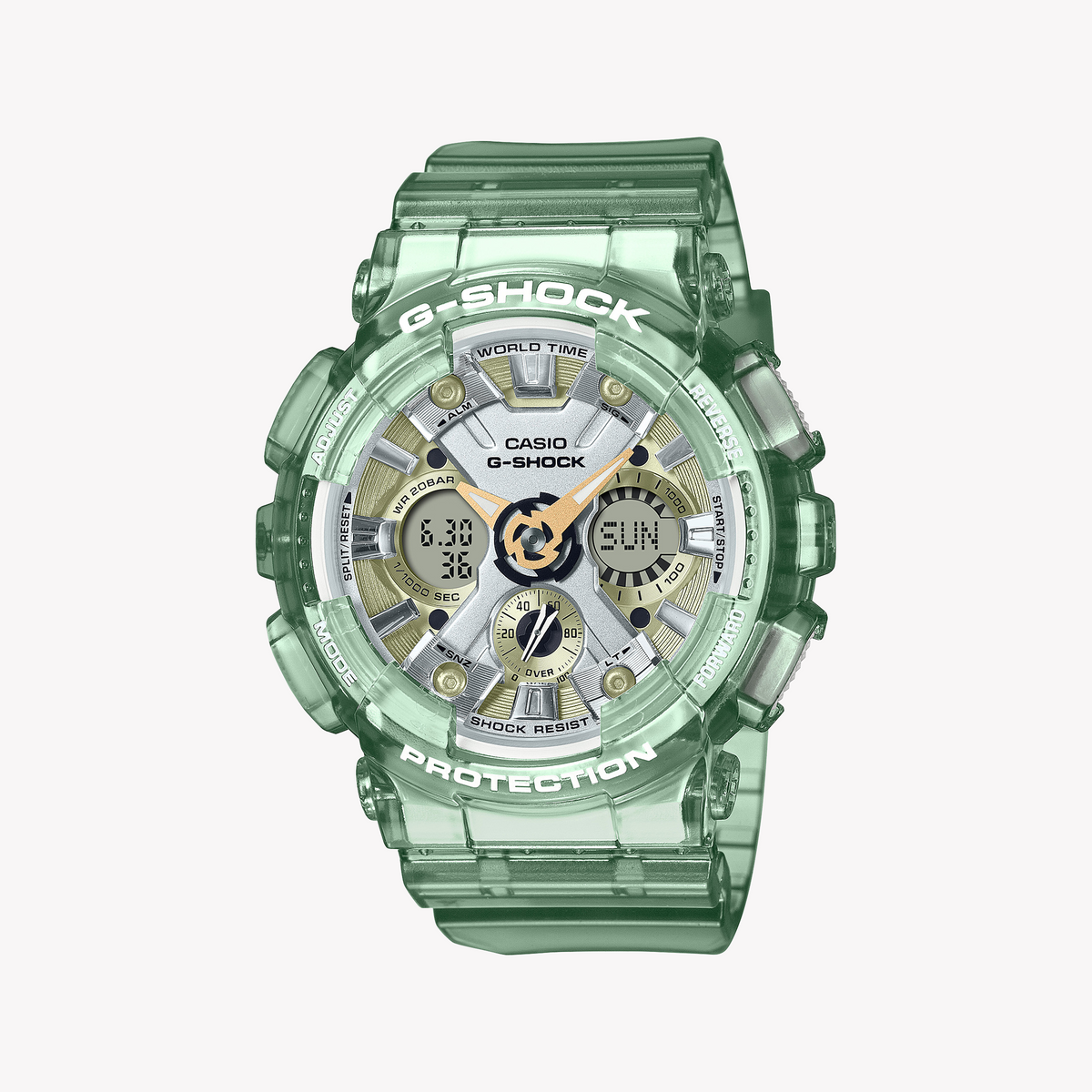 CASIO G-SHOCK GMA-S120GS-3ADR RUGGED GLAM - VIBRANT GREEN UNISEX SPORT WATCH