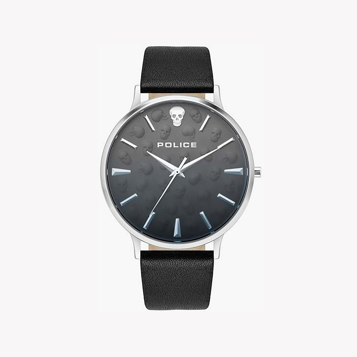 POLICE PL.16023JS_02 - TIMELESS ELEGANCE FOR THE MODERN GENTLEMAN - STYLISH BLACK DIAL & LEATHER STRAP