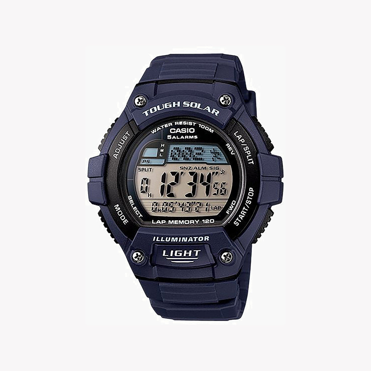 CASIO W-S220-2AVFD ADVENTURE READY - SPORTY BLACK RESIN MEN'S DIGITAL WATCH