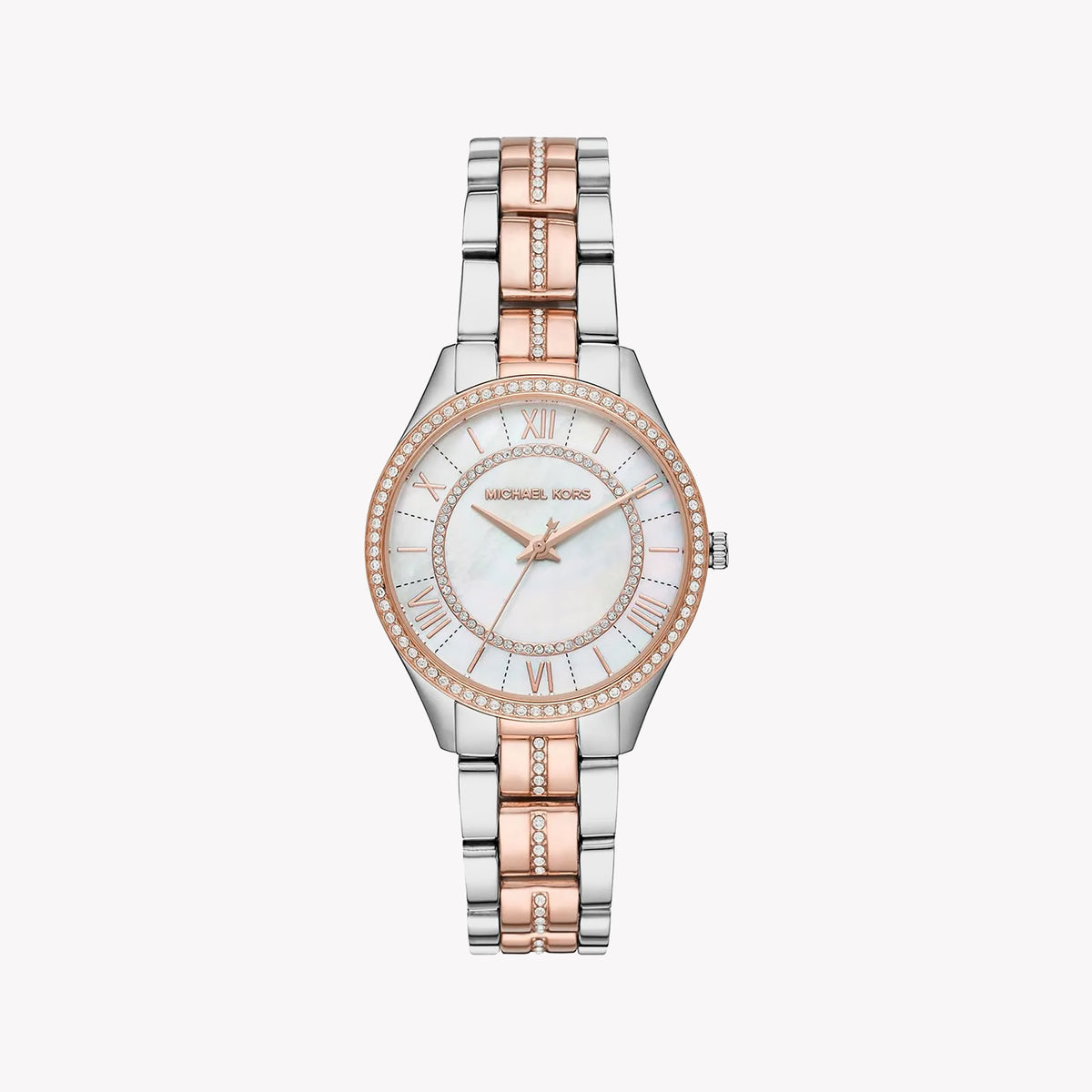 MICHAEL KORS MK3979 SILVER-ROSE GOLD - ELEGANTLY TIMELESS WOMEN'S WATCH