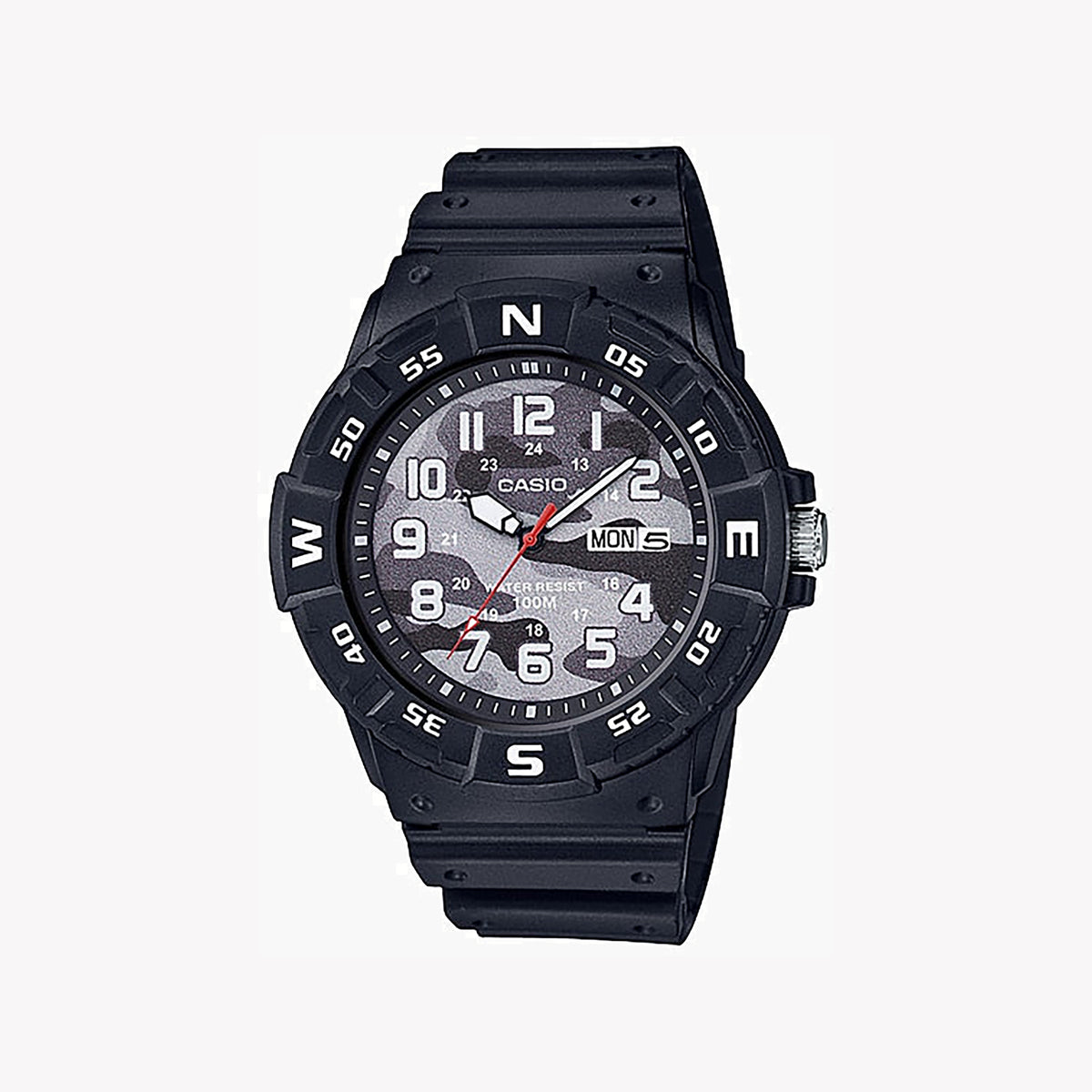 CASIO MRW-220HCM-1BVDF ADVENTURE READY - RUGGED SPORTY MEN'S WATCH with black resin band and digital display