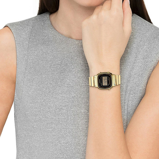 CASIO LA-670WGA-1DF - ELEGANT EMPIRE WOMEN'S TIMEPIECE - SLEEK GOLD STRAP & CLASSIC DESIGN-i-Watch-2