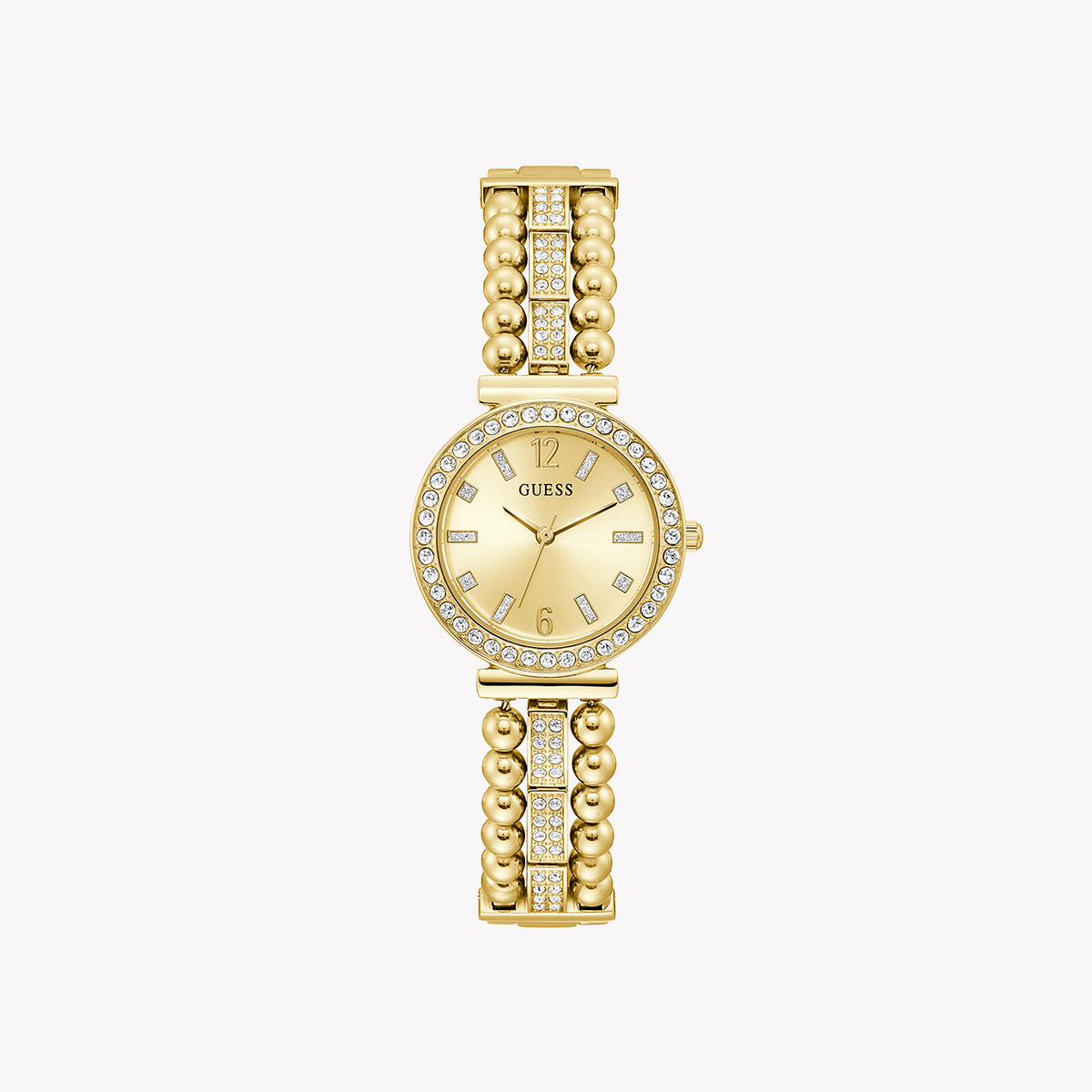 GUESS GW0401L2 RADIANT CHARM - ELEGANT GOLD WOMEN'S TIMEPIECE WITH CHAMPAGNE DIAL