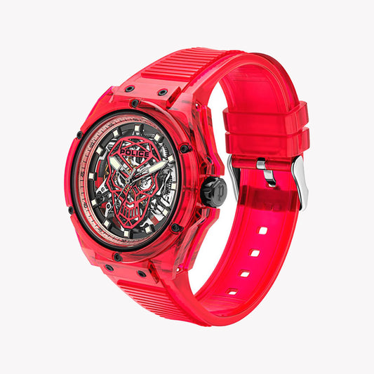 POLICE PL15924JPR.16P BOLD VIBRANCE - MEN'S RED PLASTIC WATCH WITH MULTICOLOR DIAL-i-Watch-2