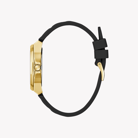 GUESS GW0599L2 - TIMELESS GLAMOUR: Unisex Gold & Black Silicone Watch with Quartz Precision-i-Watch-2