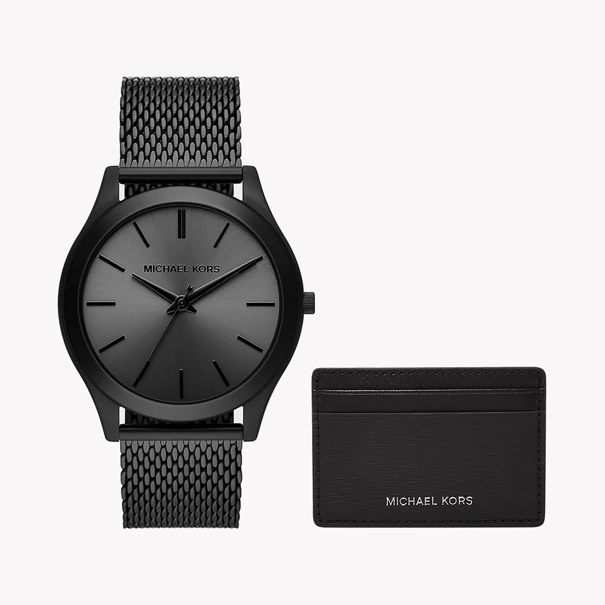 MICHAEL KORS MK1085SET VIVID ELEGANCE - MEN'S BLACK STAINLESS STEEL ANALOG WATCH