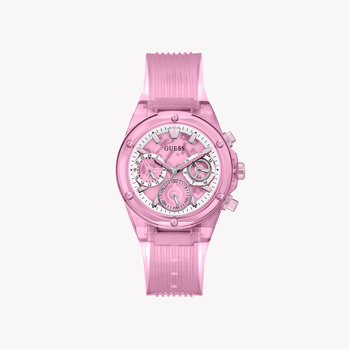GUESS GW0438L2 PINK PLAYFUL CHARM - Vibrant Women's Watch with Chic Design and Everyday Durability