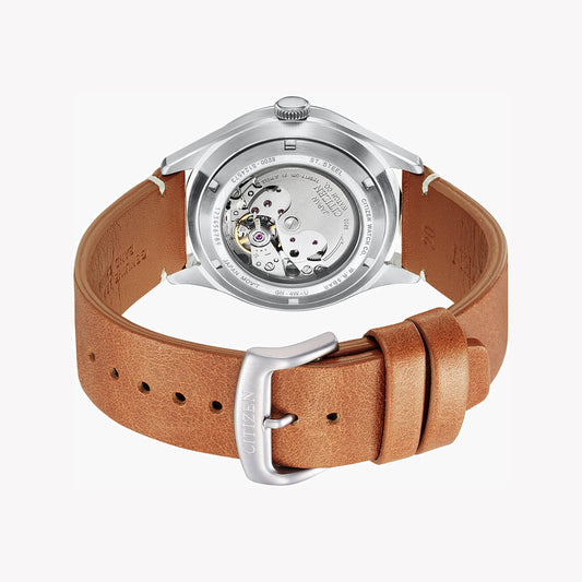 CITIZEN NH8390-11X BOLD AUTOMATIC - STUNNING RED DIAL WITH LUXURIOUS LEATHER BAND Men's Watch-i-Watch-2