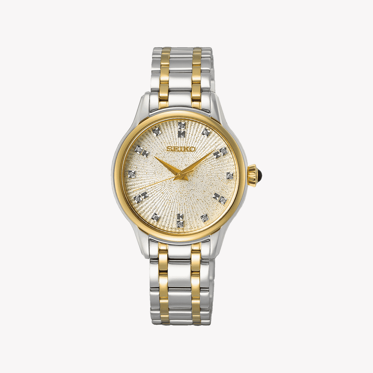 Seiko SRZ550P1 Women's Quartz Watch - Gold & Silver Elegance-i-Watch