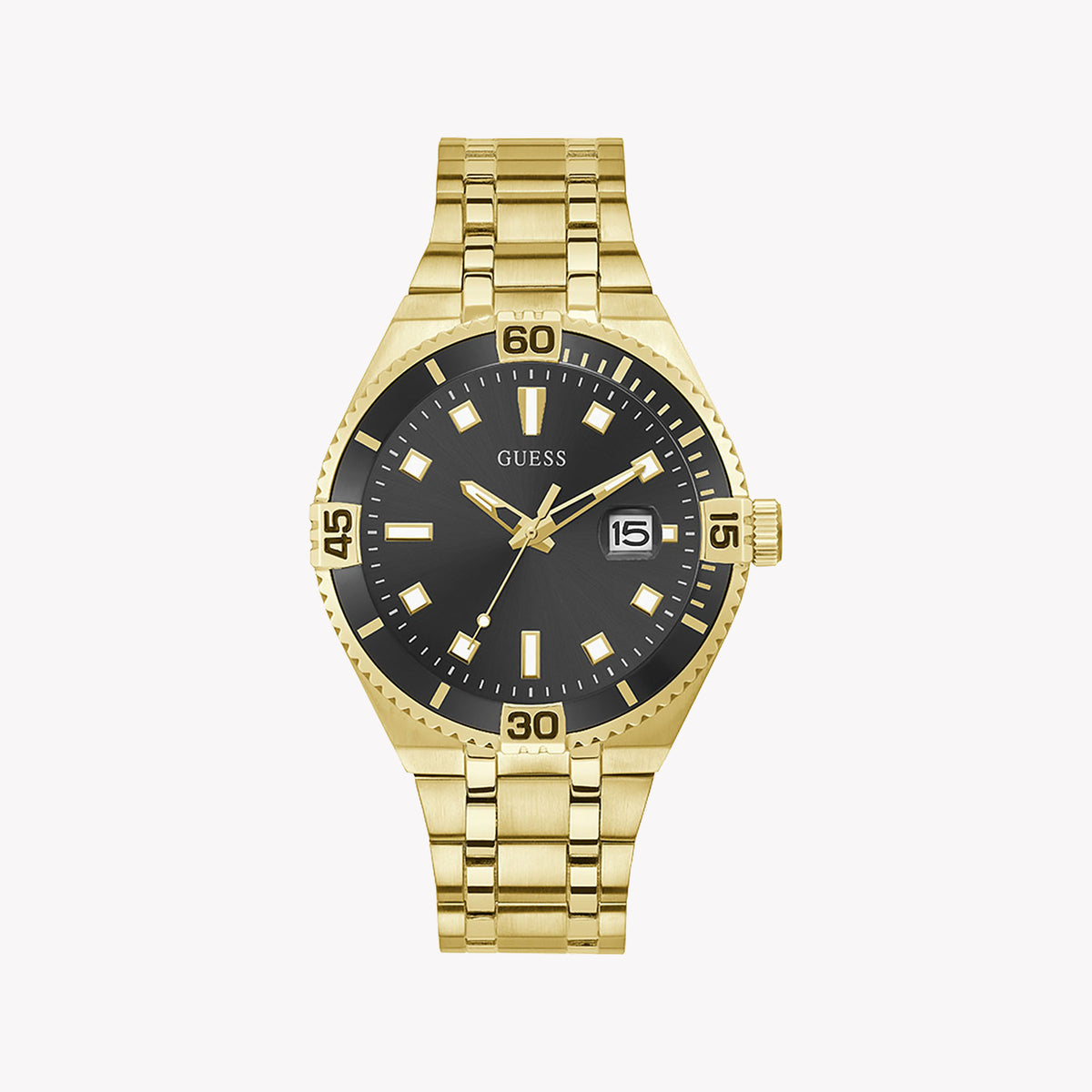 GUESS GW0330G2 BOLD SOPHISTICATION - MENS GOLD & BLACK STAINLESS STEEL TIMEPIECE