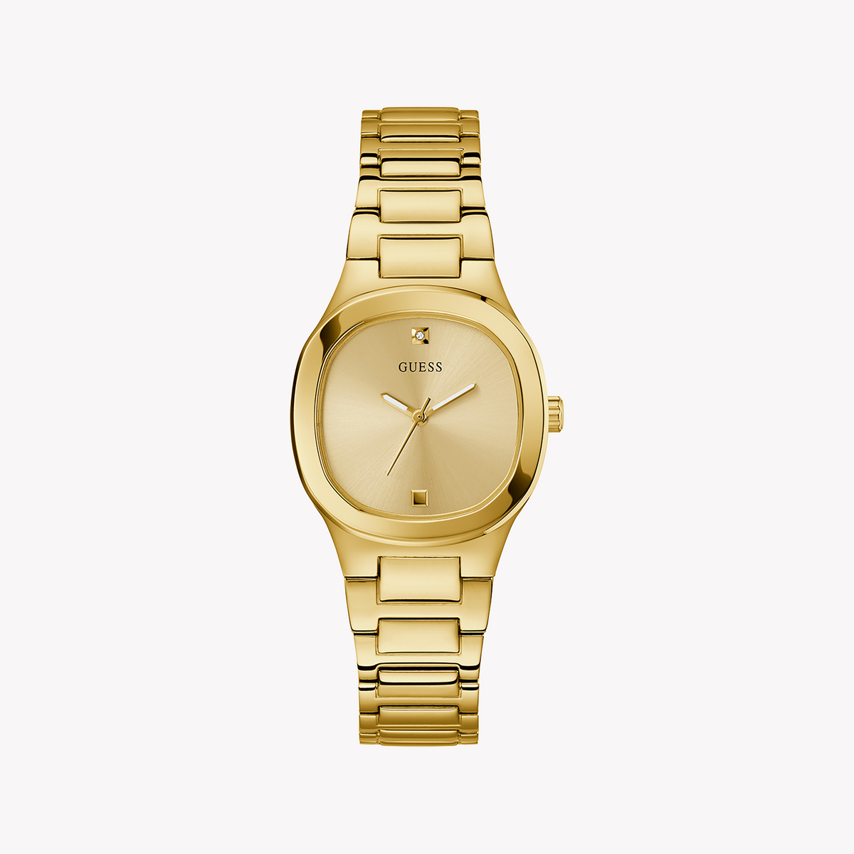 GUESS GW0615L2 GOLDEN GLOW - ELEGANT WOMEN'S TIMEPIECE WITH CHAMPAGNE DIAL & STAINLESS STEEL BAND