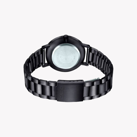 CASIO MTP-VT01B-2B BOLD SPORTY TIMEPIECE - MEN'S BLACK & BLUE STAINLESS STEEL WATCH-i-Watch-2