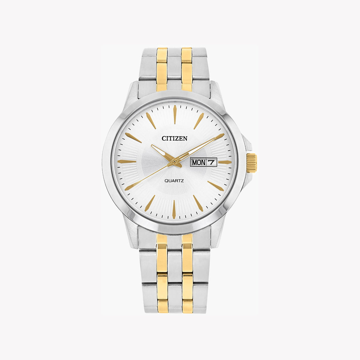 CITIZEN DZ5004-57A DYNAMIC LUXURY - MEN'S STAINLESS STEEL TIMEPIECE WITH ELEGANT SILVER & GOLD ACCENTS