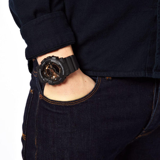 CASIO G-SHOCK GA-110RG-1A - SPORTY ELEGANCE UNLEASHED Men's Watch with Black Resin Band and Digital Dial-i-Watch-2