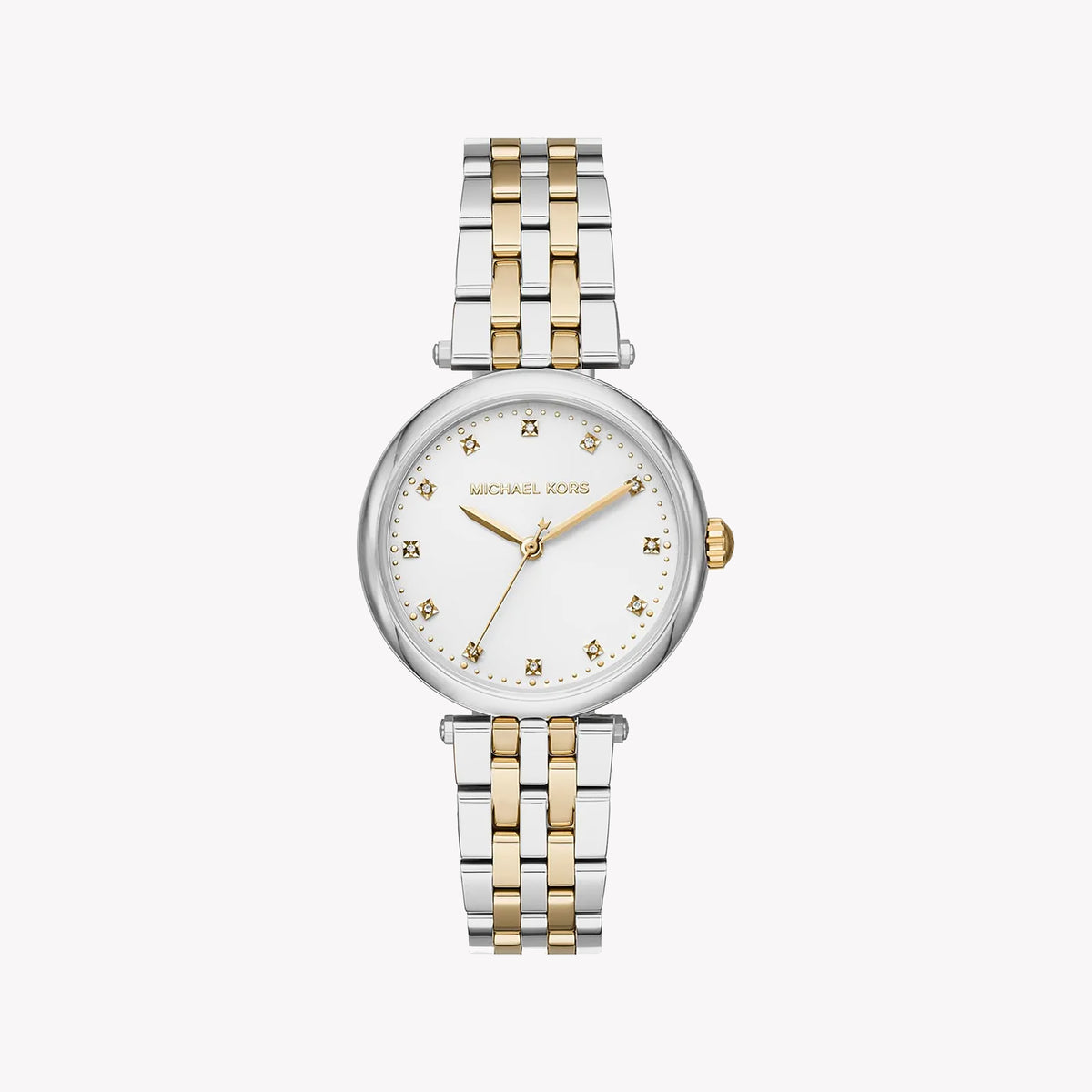 MICHAEL KORS MK4569 - ELEGANT SOPHISTICATION WOMEN'S WATCH WITH TWO-TONE BAND & STUNNING SILVER DIAL
