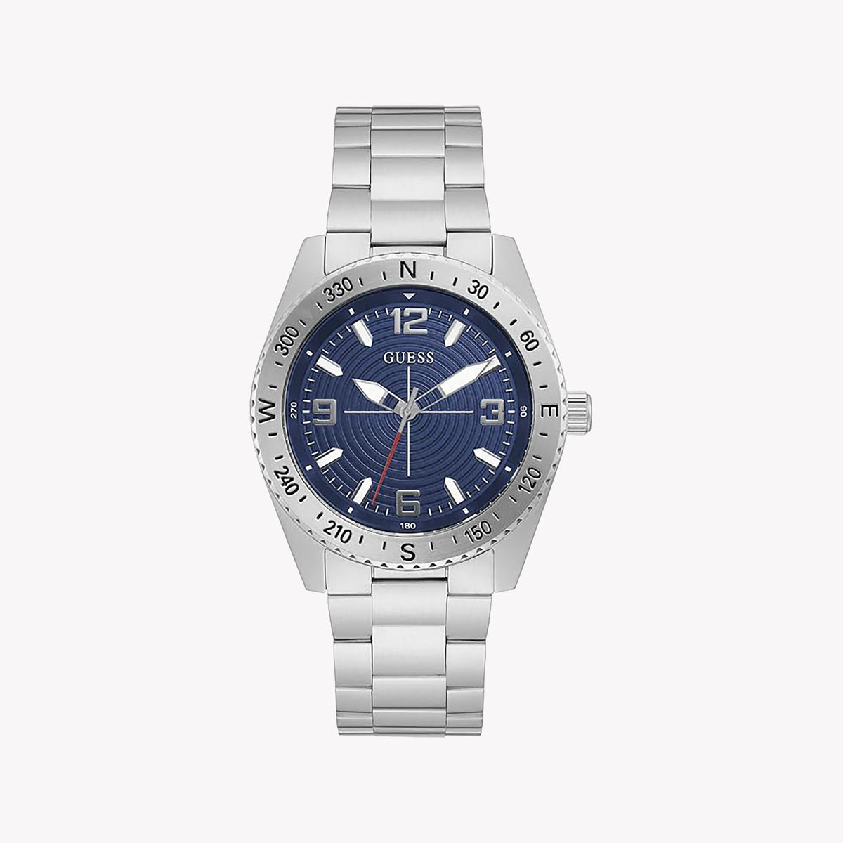 GUESS GW0327G1 RADIANT GLAM - BOLD BLUE DIAL & SLEEK SILVER STAINLESS STEEL Women's Watch