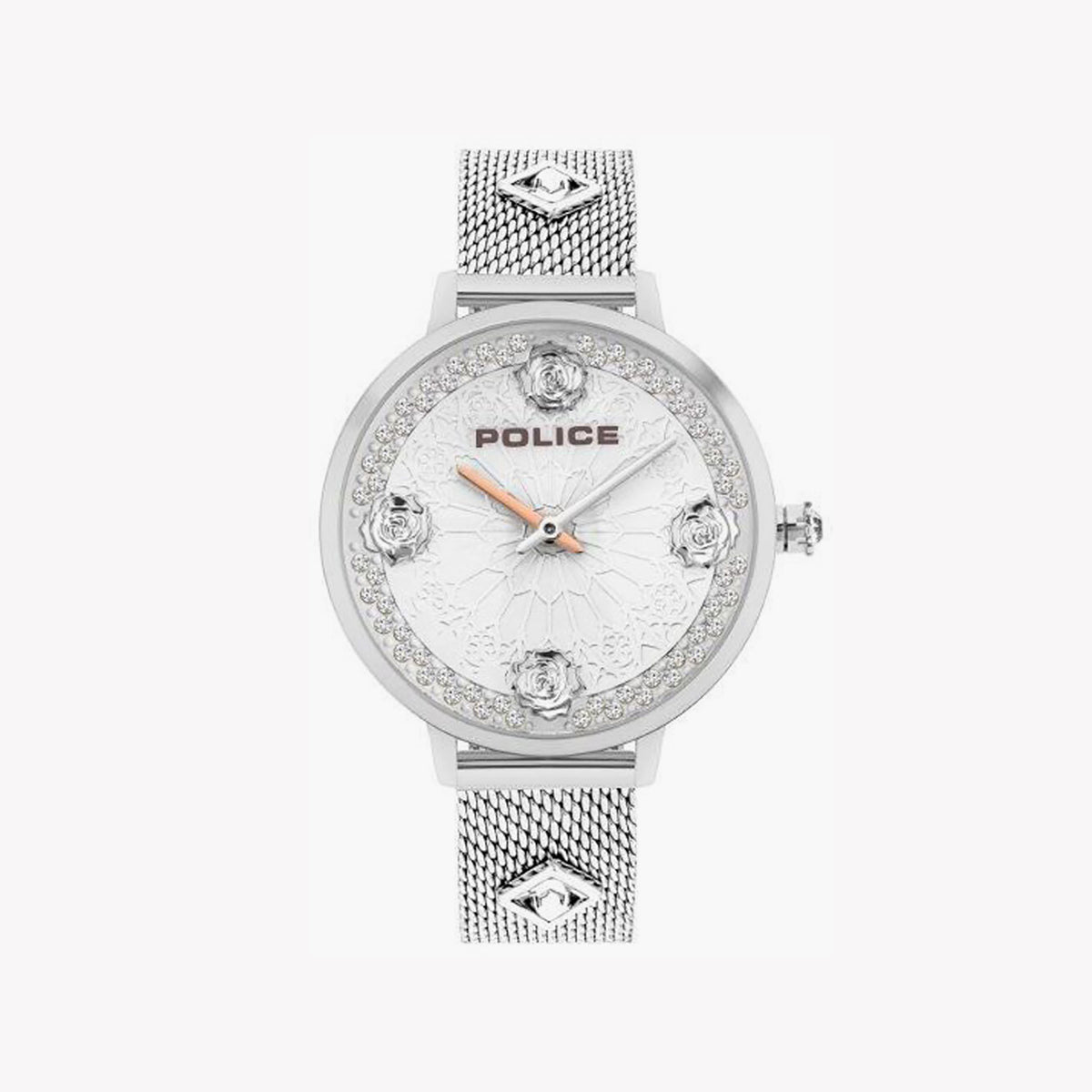 POLICE PL-16031MS_04MM - ELEGANT TIMEPIECE FOR MODERN WOMEN - SOPHISTICATED SILVER & WHITE DIAL