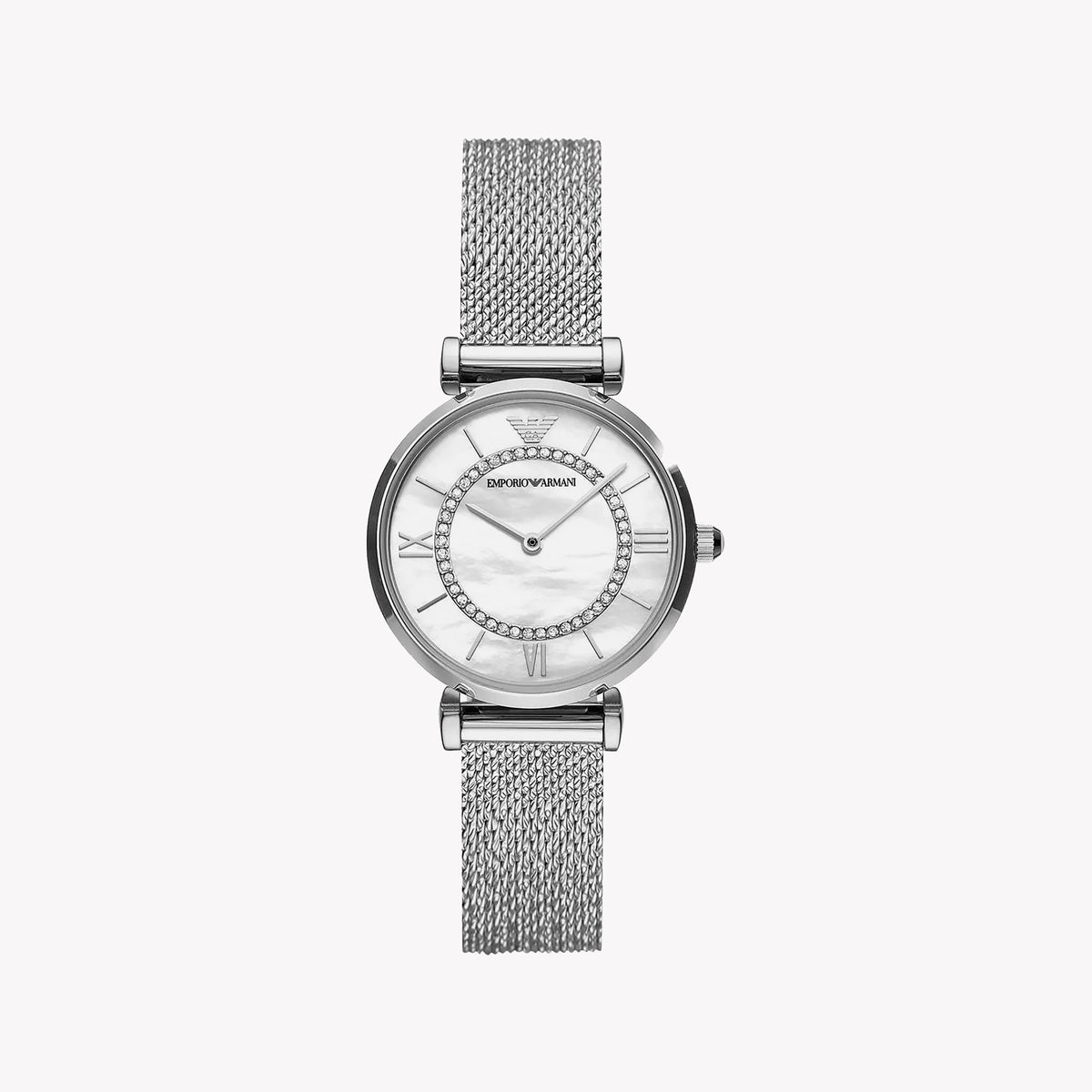 EMPORIO ARMANI AR11319 CHIC ALLURE - ELEGANT SILVER TIMEPIECE FOR THE MODERN WOMAN
