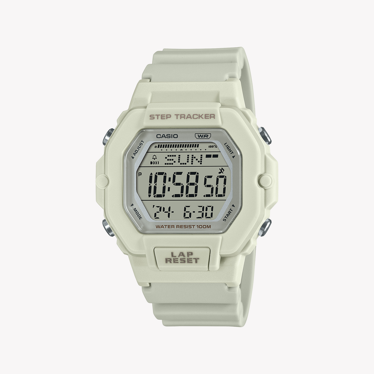 CASIO LWS-2200H-8AVDF DYNAMIC ELEGANCE - SPORTY WHITE RESIN WOMEN'S WATCH FOR ACTIVE LIFESTYLES