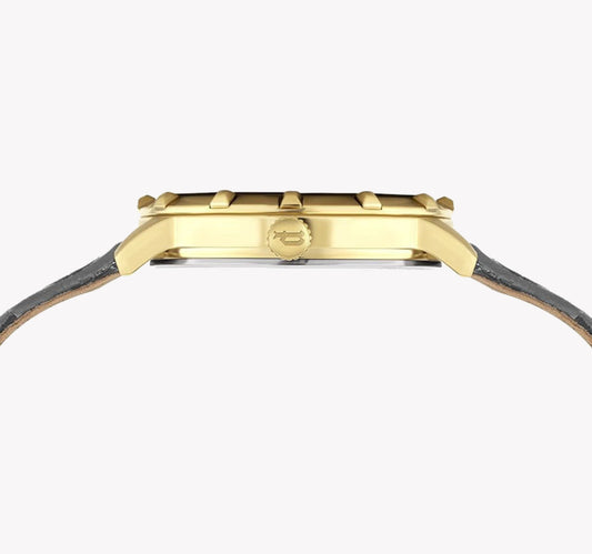 POLICE PL-16040MSG_61 ELEGANT TIMEPIECE - MODERN WOMAN'S LUXURY WATCH with Gold Case & Gray Leather Strap-i-Watch-2