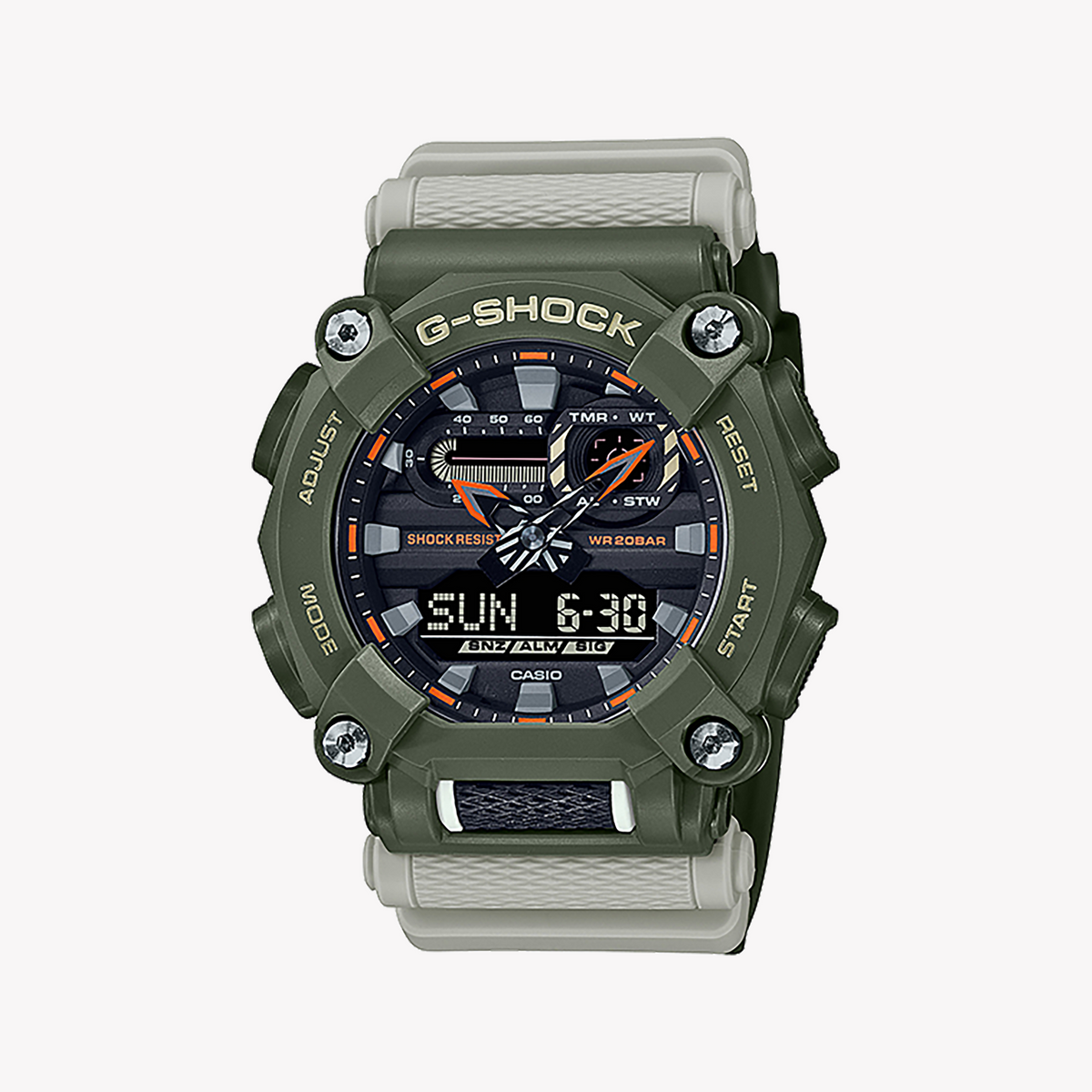 CASIO G-SHOCK GA-900HC-3ADR ADVENTURE READY - RUGGED GREEN MEN'S WATCH