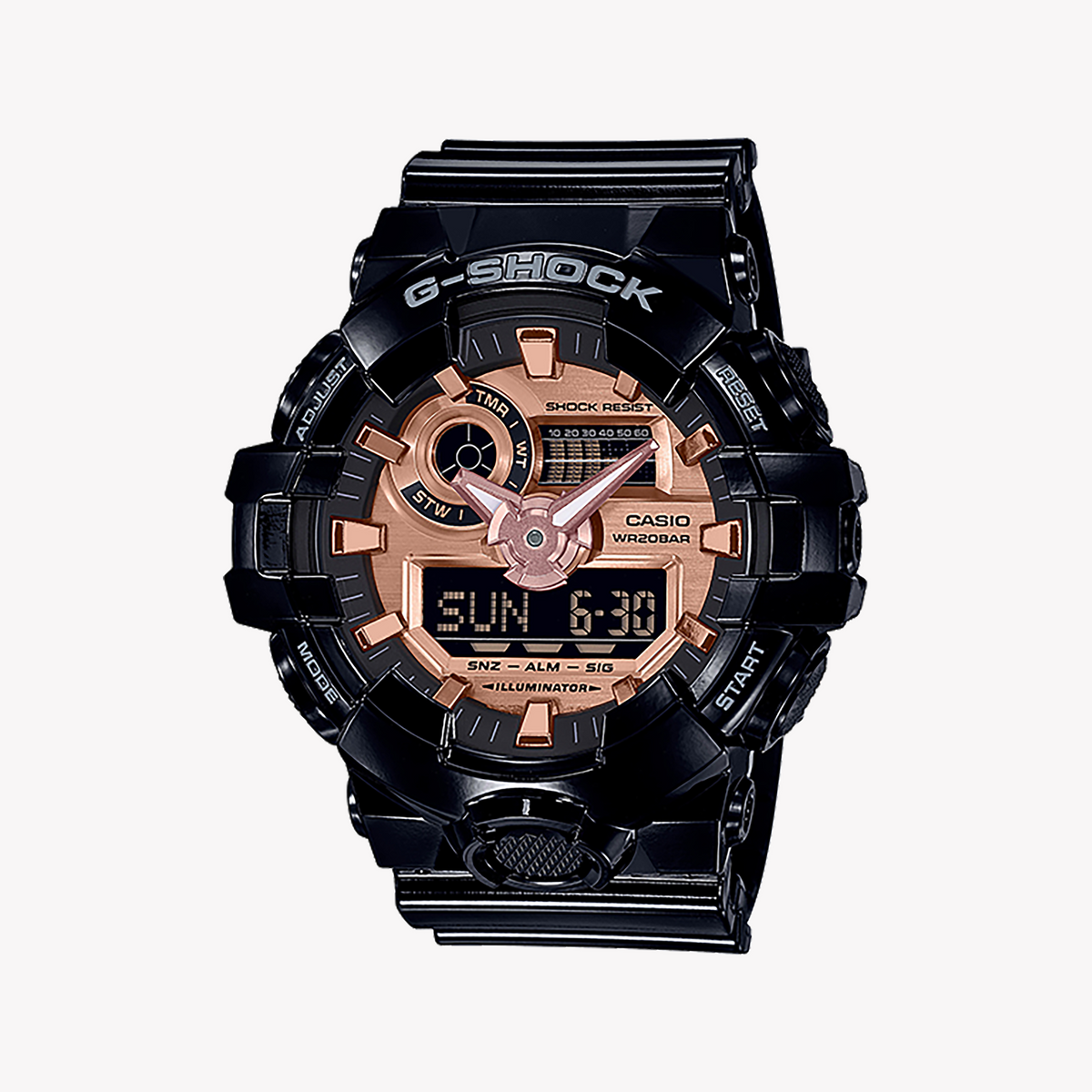 CASIO G-SHOCK GA-700MMC-1ADR - BOLD ADVENTURER MEN'S WATCH with Black Resin Band and Striking Digital Dial