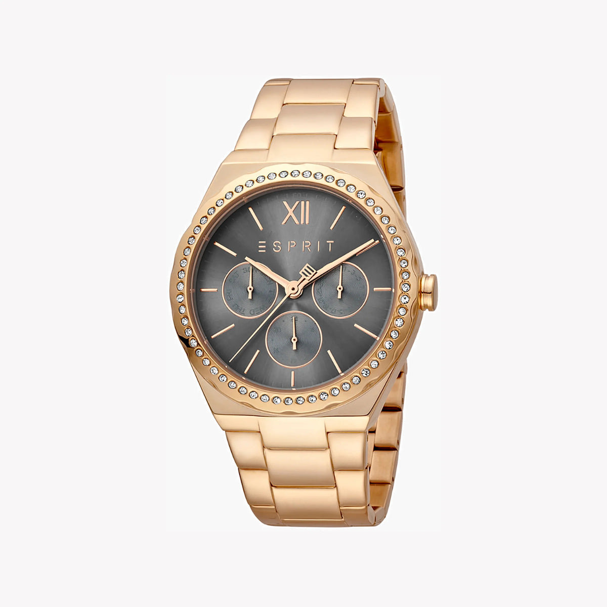 ESPRIT Women's Watch with Rose Gold Stainless Steel Case and Rose Gold Stainless Steel Band