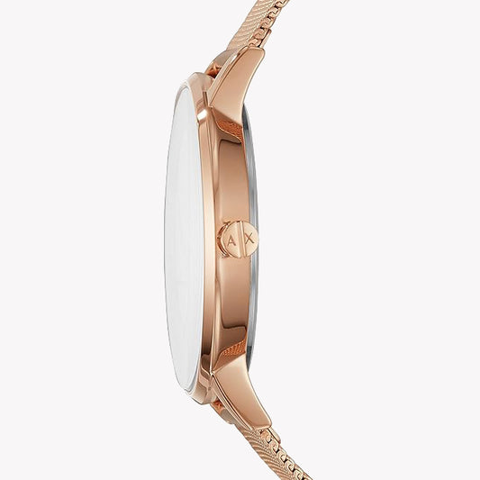 A|X ARMANI EXCHANGE AX5550 ROSE GOLD CHARM - ELEGANT WOMEN'S WATCH WITH WHITE DIAL-i-Watch-2