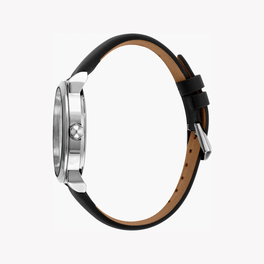 JUST CAVALLI JC1G079L0015 - ELEGANT MEN'S WATCH WITH SILVER DIAL & BLACK LEATHER BAND-i-Watch-2