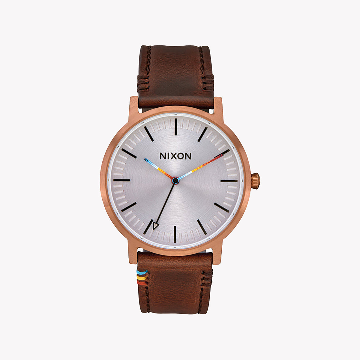 NIXON A10583173 BOLD SOPHISTICATION - MEN'S STYLISH BROWN TIMEPIECE WITH GOLD LEATHER BAND