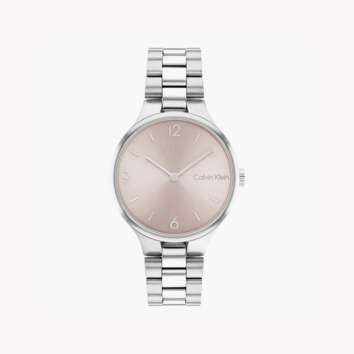 CALVIN KLEIN MOD. 25200129 - PINK DIAL SILVER WATCH-i-Watch