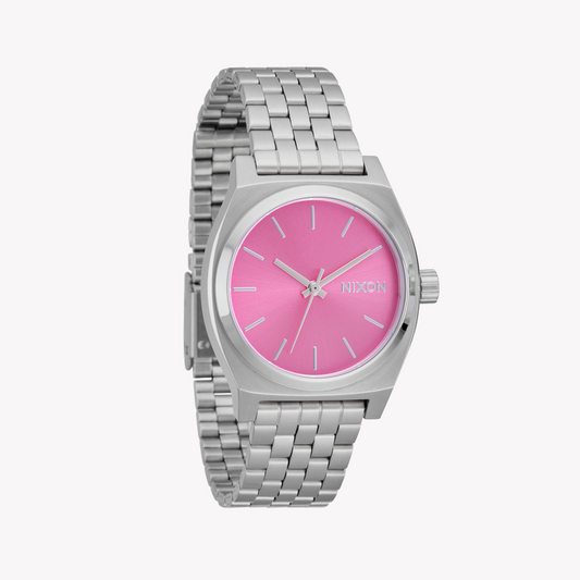 Nixon Unisex Silver & Pink Quartz Watch | A1130-2719