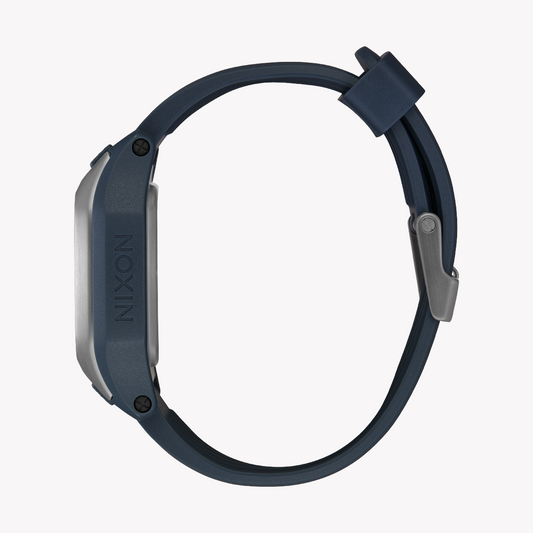 Nixon Men's Silver/Blue Resin Watch | A1308-2889