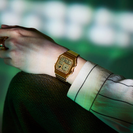 Casio Unisex Gold Stainless Steel Watch | A130weg-9aef