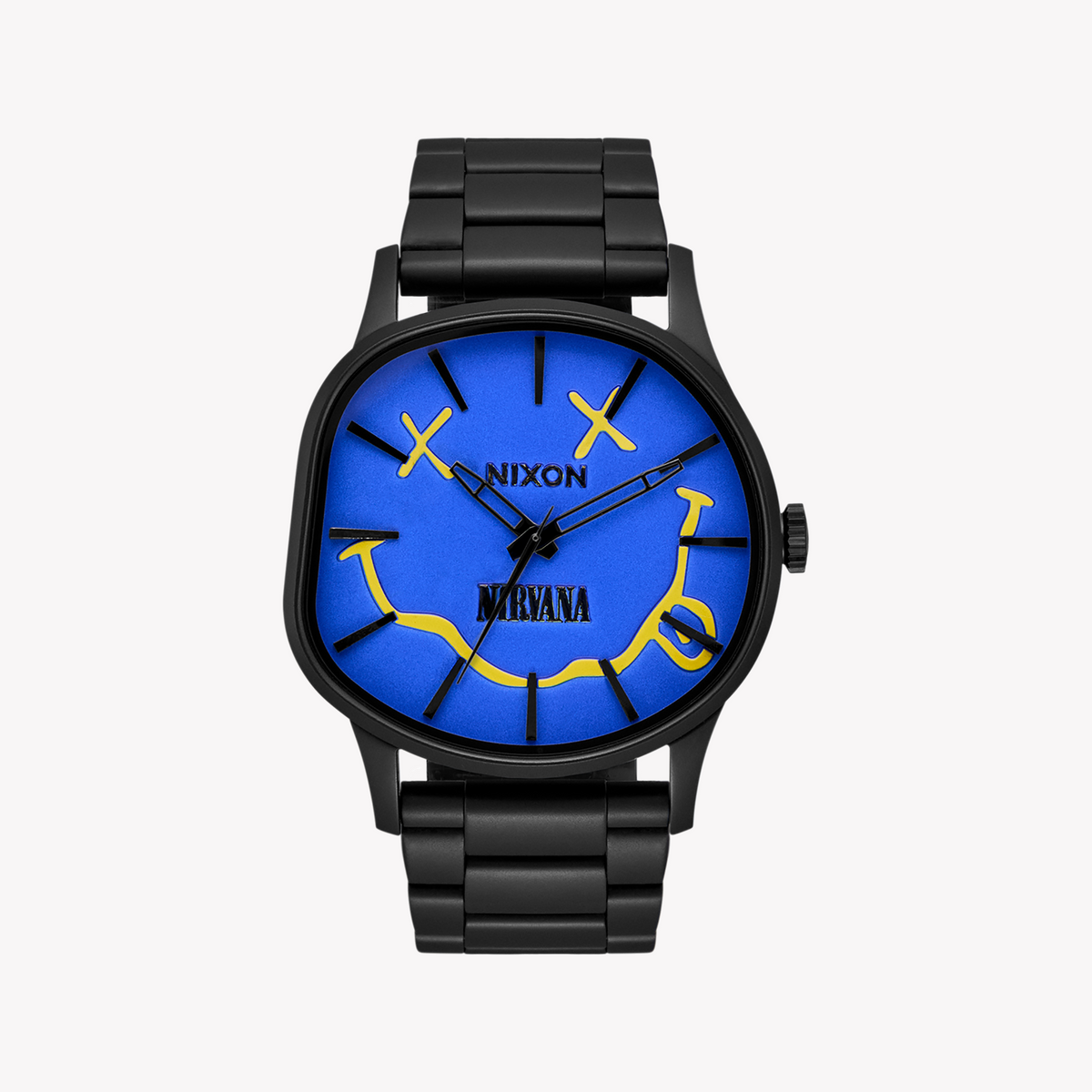 NIXON Unisex Black Stainless Steel & Blue Dial Watch | A1417-5367