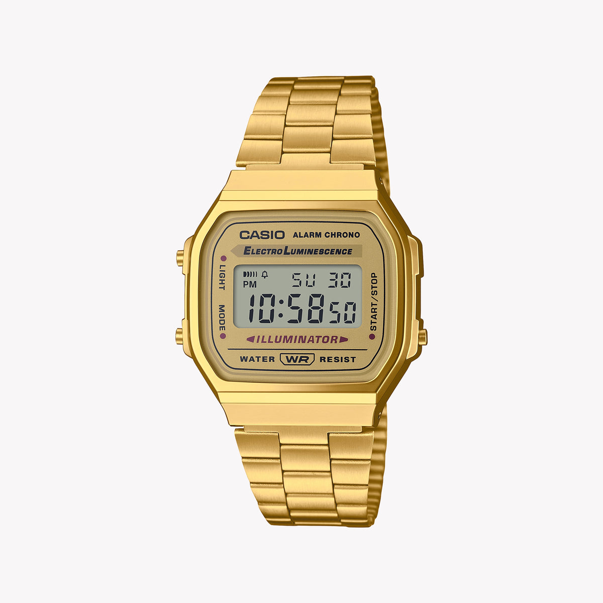 CASIO Unisex Stainless Steel Gold Watch | A168WG-9E-10