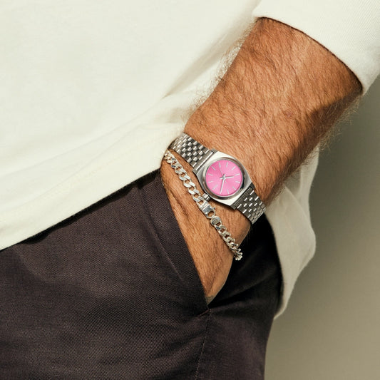 NIXON Women's Stainless Steel Pink Dial Watch | A399-2719