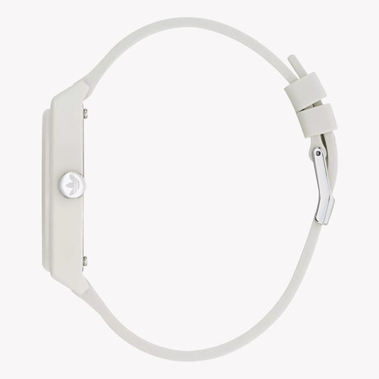 Adidas Unisex Quartz Watch, White Rubber | Aost22035